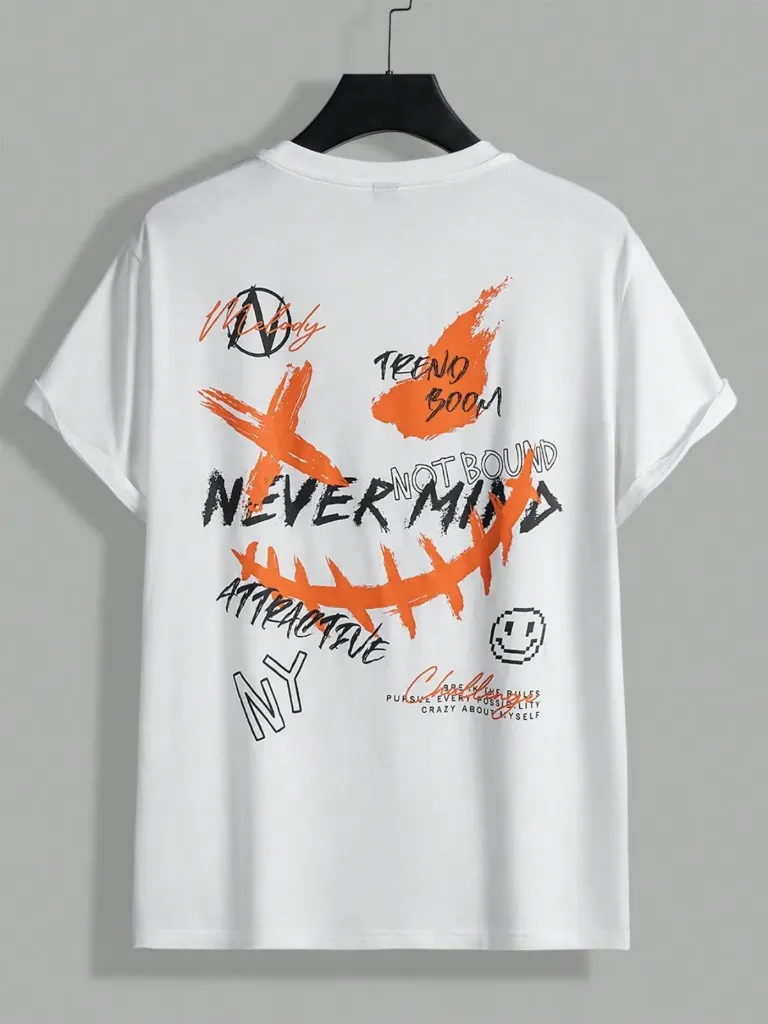 Camiseta estampada piel durazno